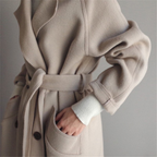 The Belted Long Wrap Coat