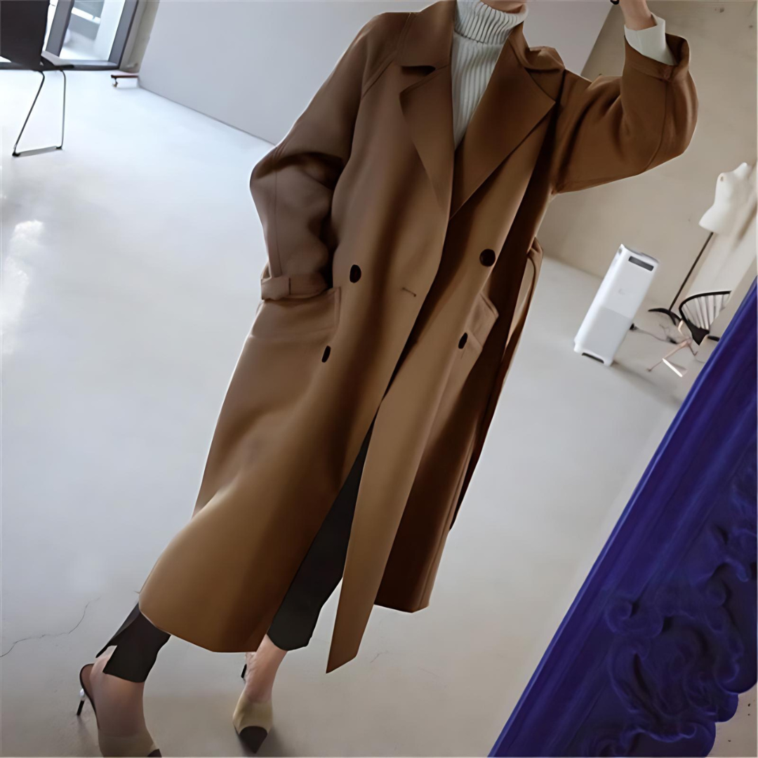The Belted Long Wrap Coat