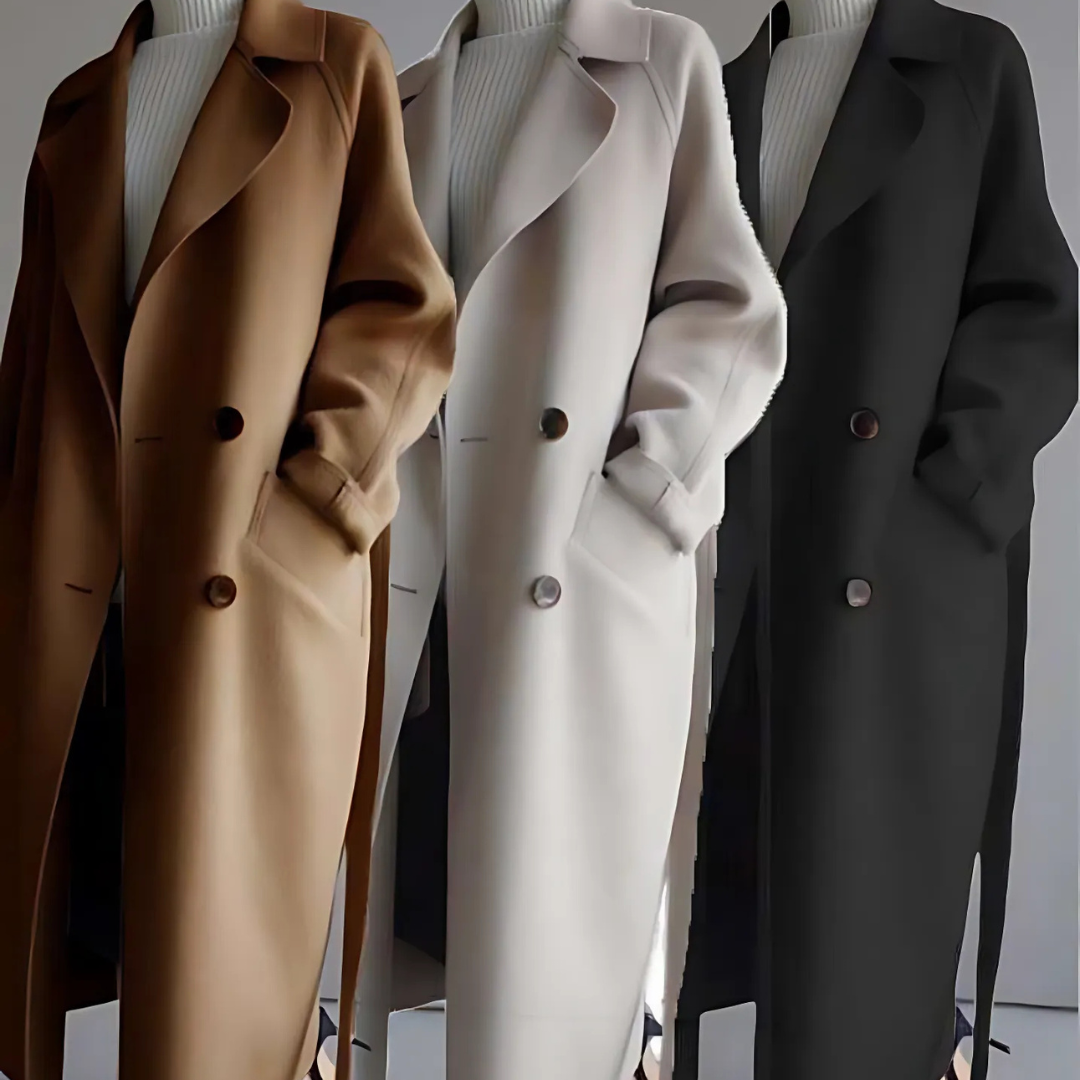 The Belted Long Wrap Coat