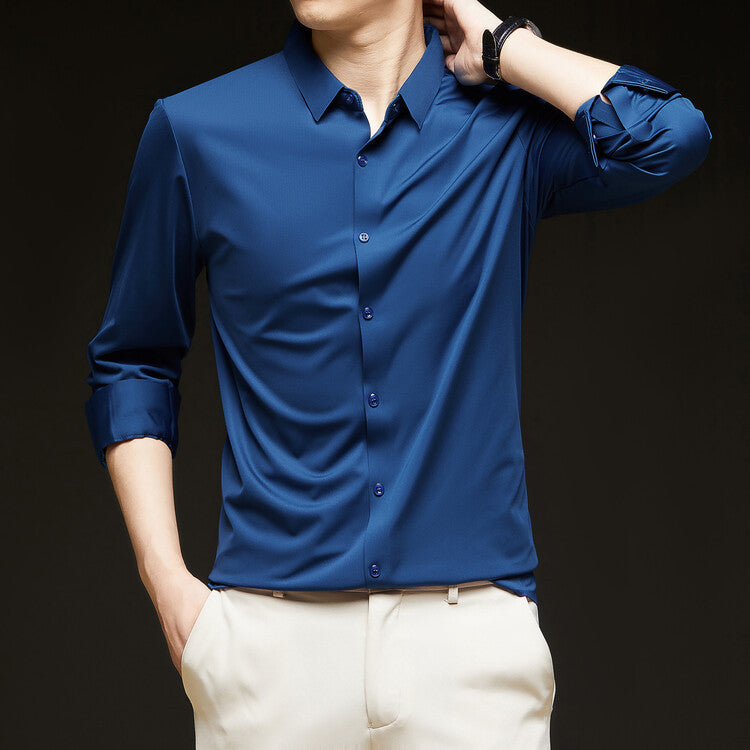 The Everyday Slim Dress Shirt in Blue