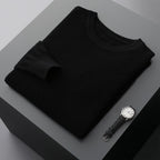The Cashmere-Feel Crewneck in Black