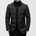 The Quilted Puffer Blazer in Black