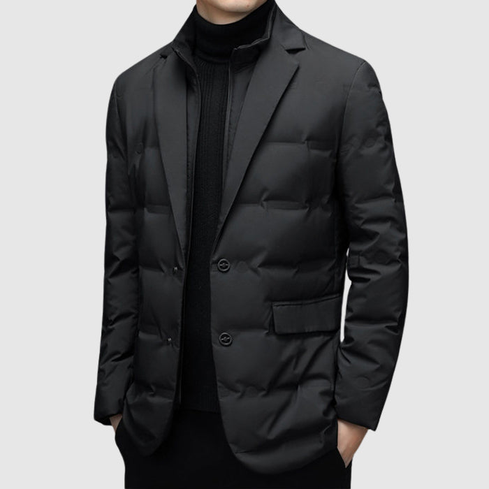 Button + zip front