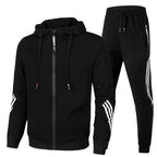 The Zip Hoodie Tracksuit Set in Black
