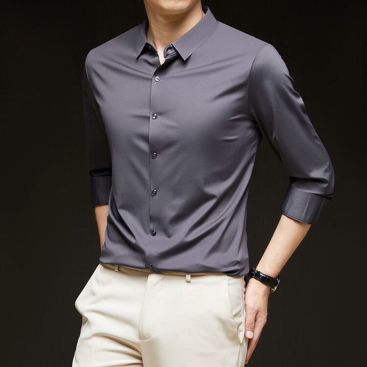The Everyday Slim Dress Shirt in Gray