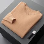 The Cashmere-Feel Crewneck in Tan