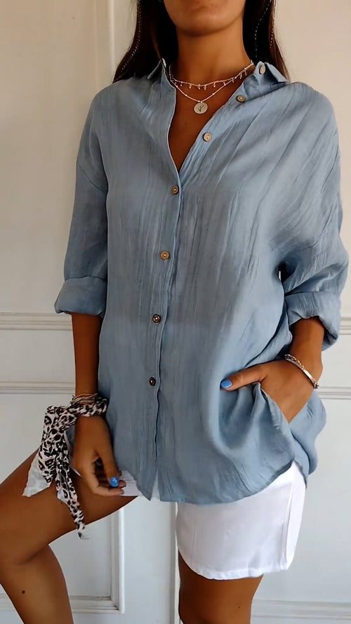 The Crinkle Button-Up Shirt