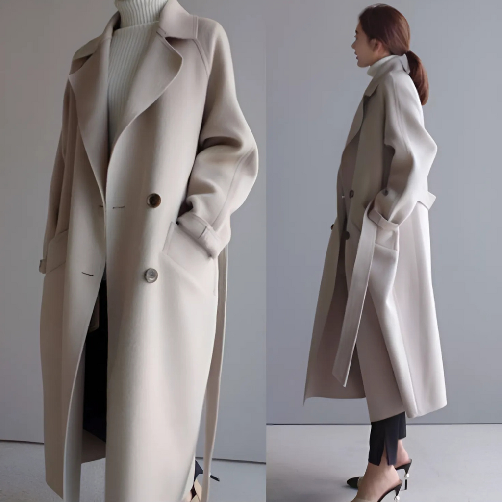 The Belted Long Wrap Coat